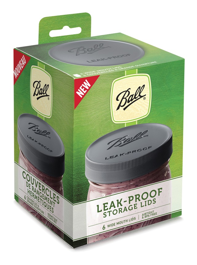 Ball Wide Mouth Plastic Leakproof Storage Lids for Mason Jars, 6 Count Canadian Tire