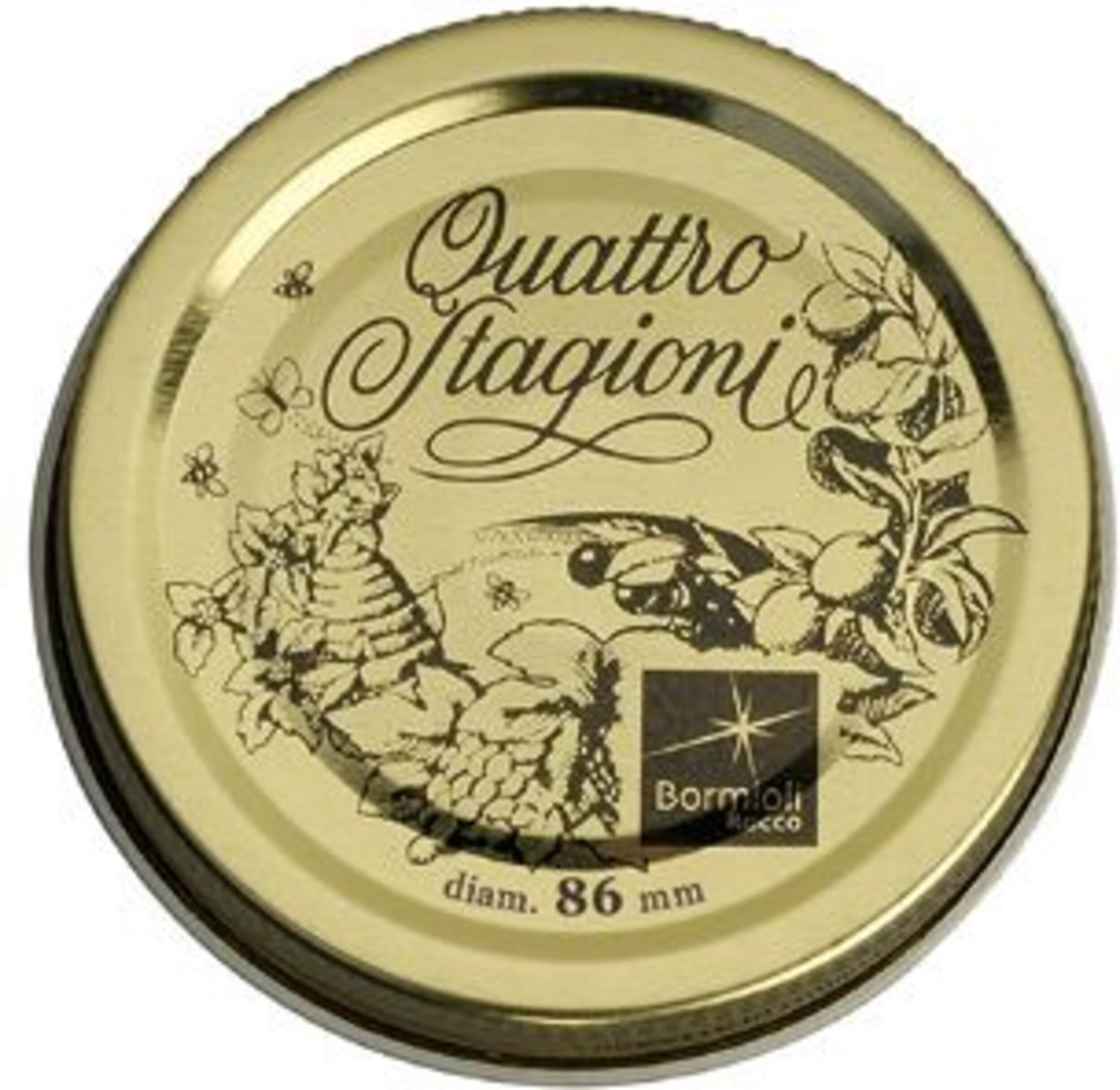 Quattro Stagioni Wide Mouth Replacement Sealing Lids for Mason Jars, 2-pk Overhead_Flat