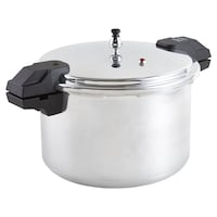 IMUSA Heavy Duty Aluminum Pressure Cooker Pot with Safety Locking Lid, 20.8-L Front_Three_Fourths_Angled_Right