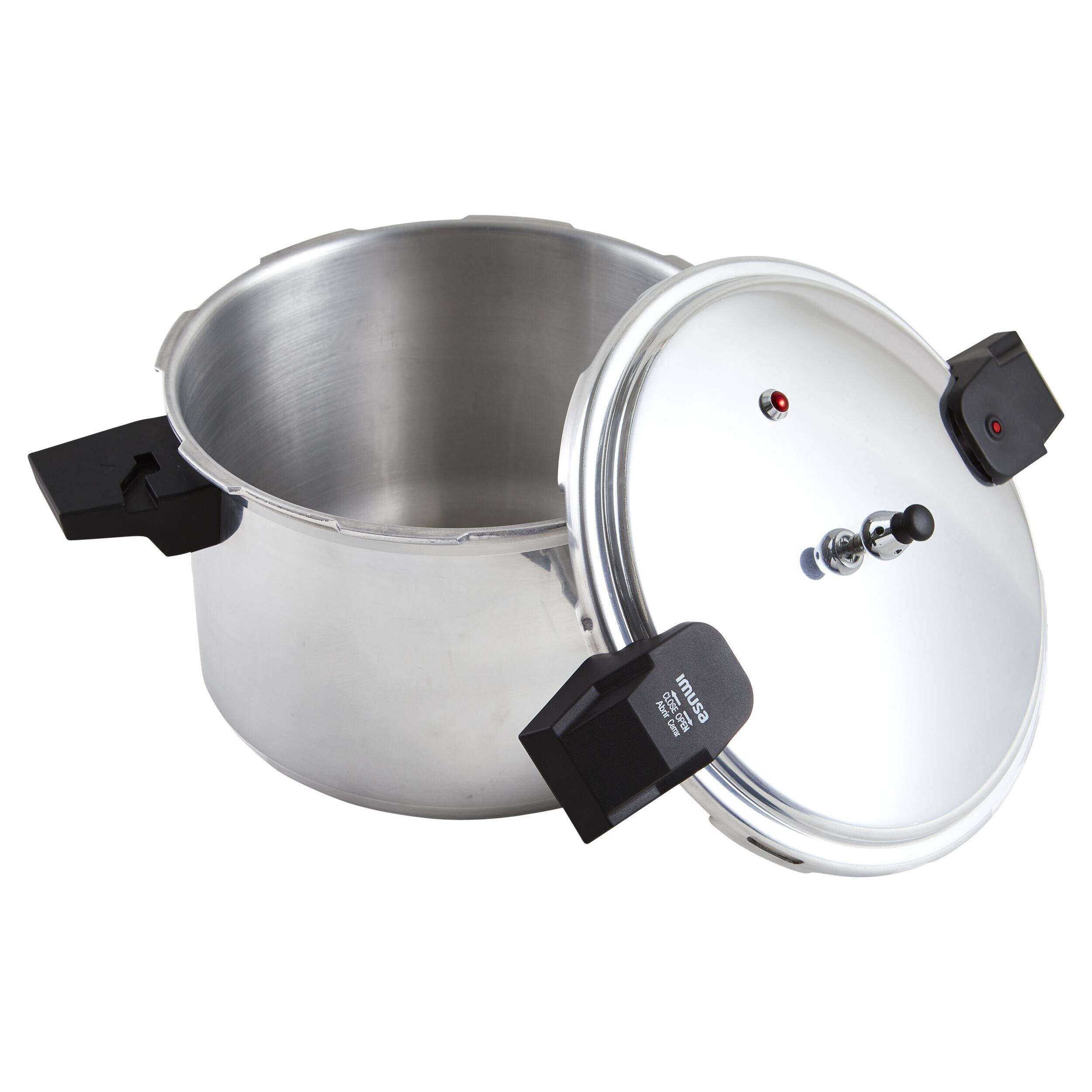 IMUSA Heavy Duty Aluminum Pressure Cooker pot with Safety Locking Lid