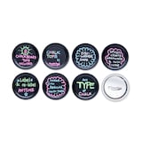 Masontops Chalk Tops Regular Mouth Storage Lids (Non-Sealing) for Mason Jars, 8-pk Overhead_Flat