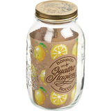 Quattro Stagioni 1.5L Wide Mouth Glass Mason Jar with Sealing Lid Front_Three_Fourths_Angled_Right