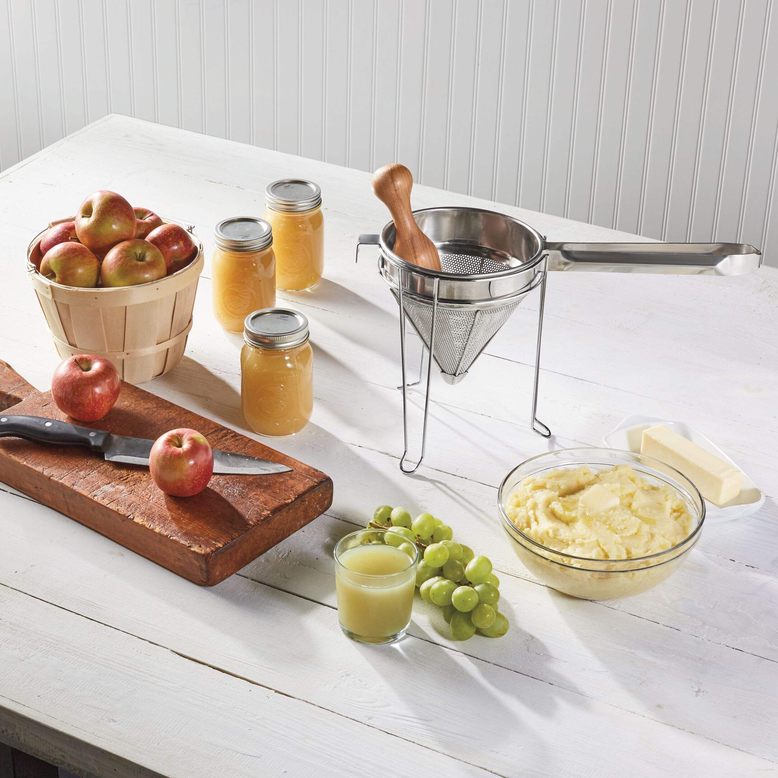 Weston Stainless Steel Cone Strainer and Pestle Set Canadian Tire