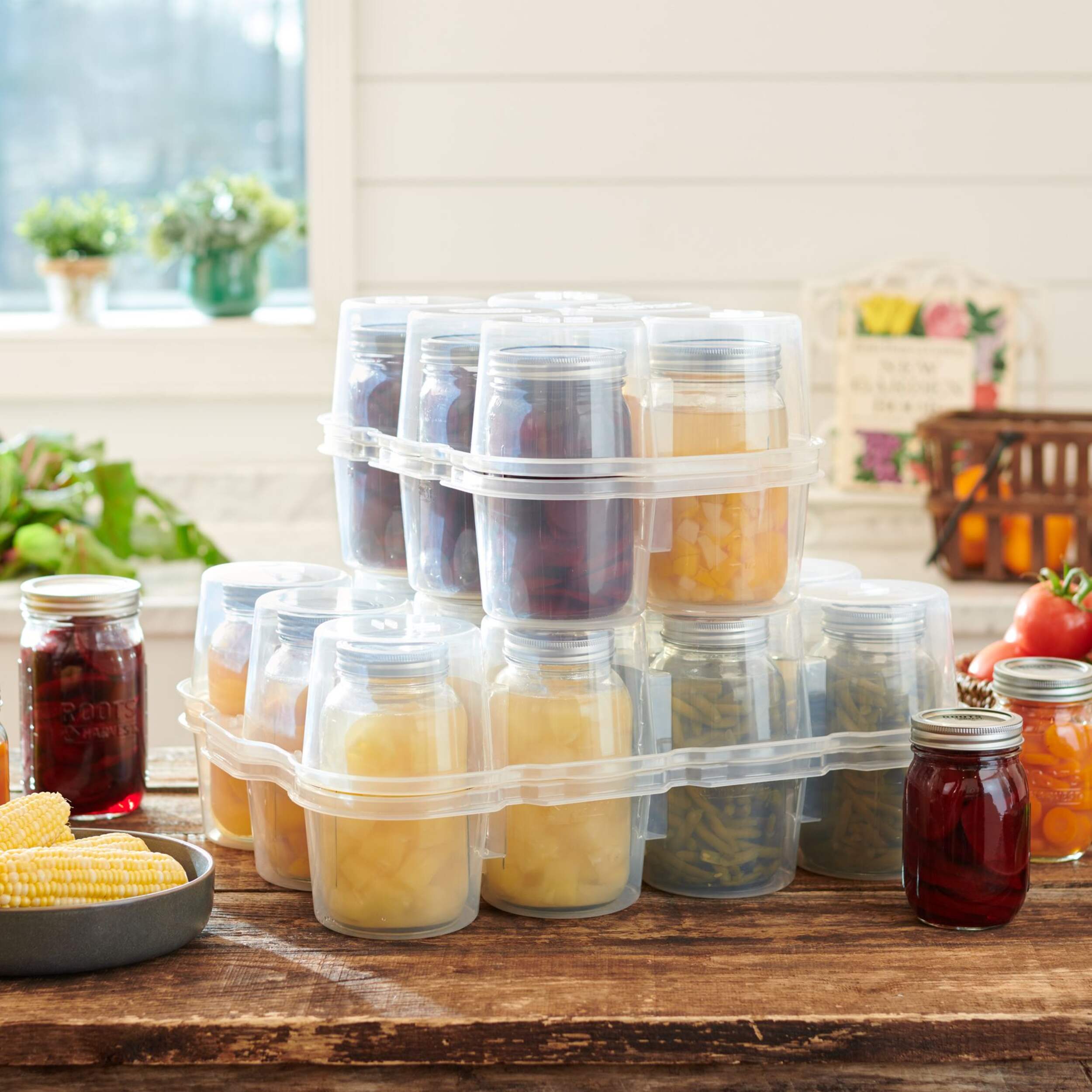 LEM Safecrates for 6 Quart Jars Front_Three_Fourths_Angled_Right