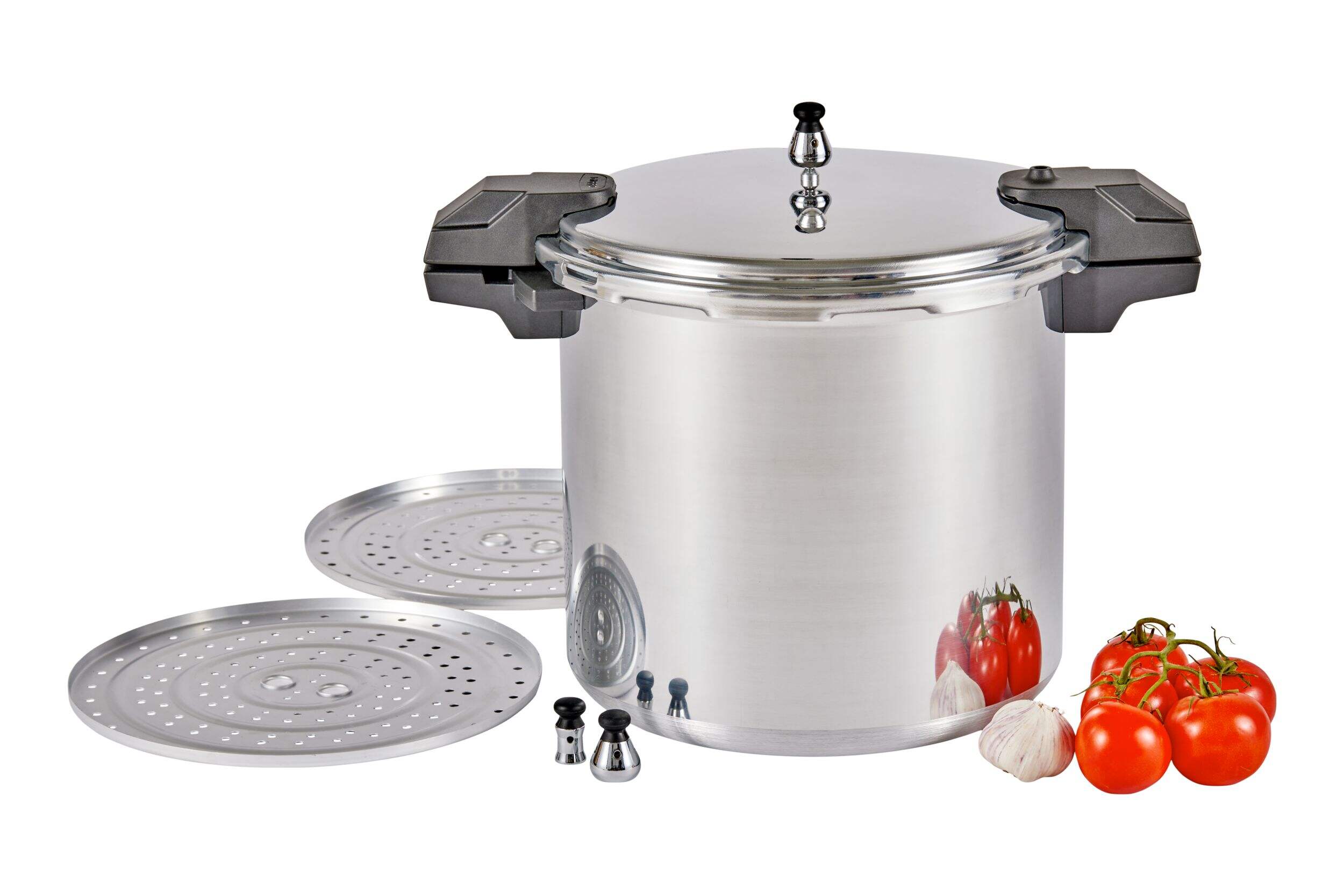 Mirro Pressure Canner with 3 Regulators & 2 Cooking Racks, 22qt