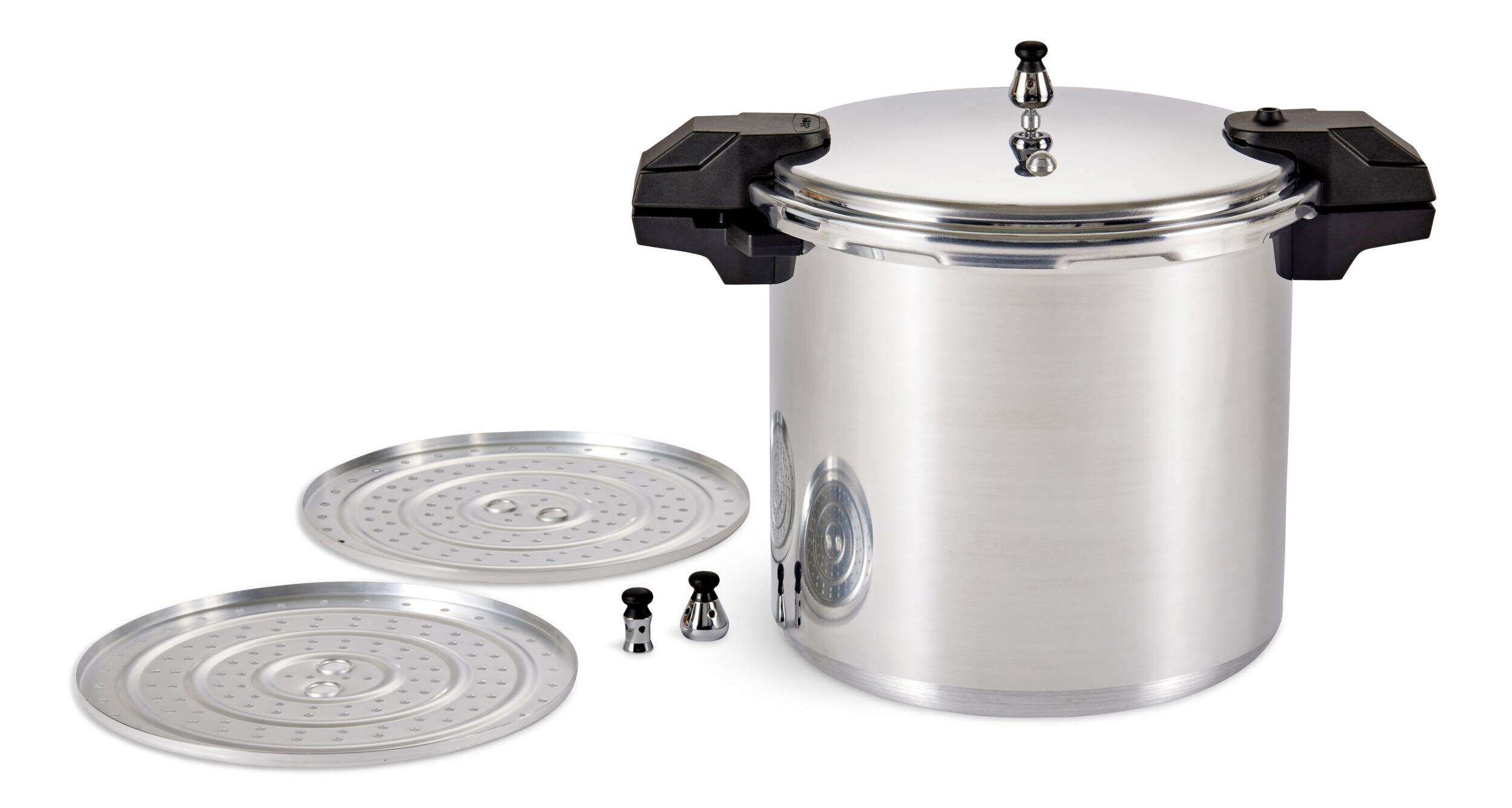 Mirro Pressure Canner with 3 Regulators & 2 Cooking Racks, 22qt