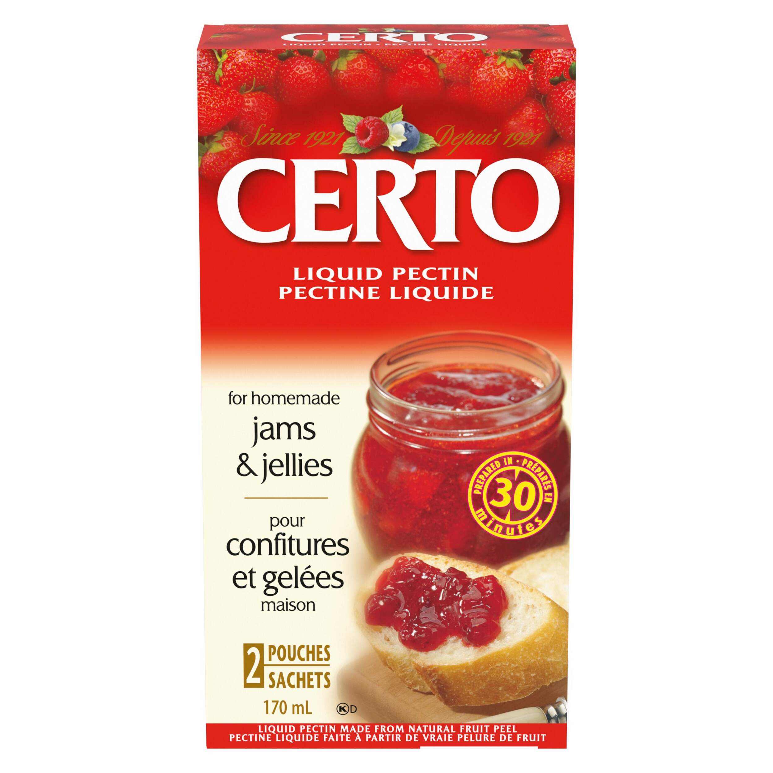 Pectine liquide Certo, 170 mL, paq. 24 Front_Flat