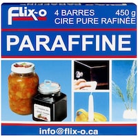 Cire de paraffine Flix-O, approuvée par la FDA, 4 barres, 450 g Front_Elevated