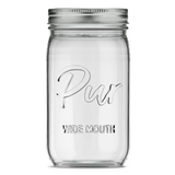 Pur Mason Wide Mouth Canning Glass Jar with Lid & Band, 32-oz/946-mL, 12-pk Front_Flat