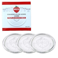Couvercles en verre Weck 100 mm, paq. 3 Composite_or_Mixed
