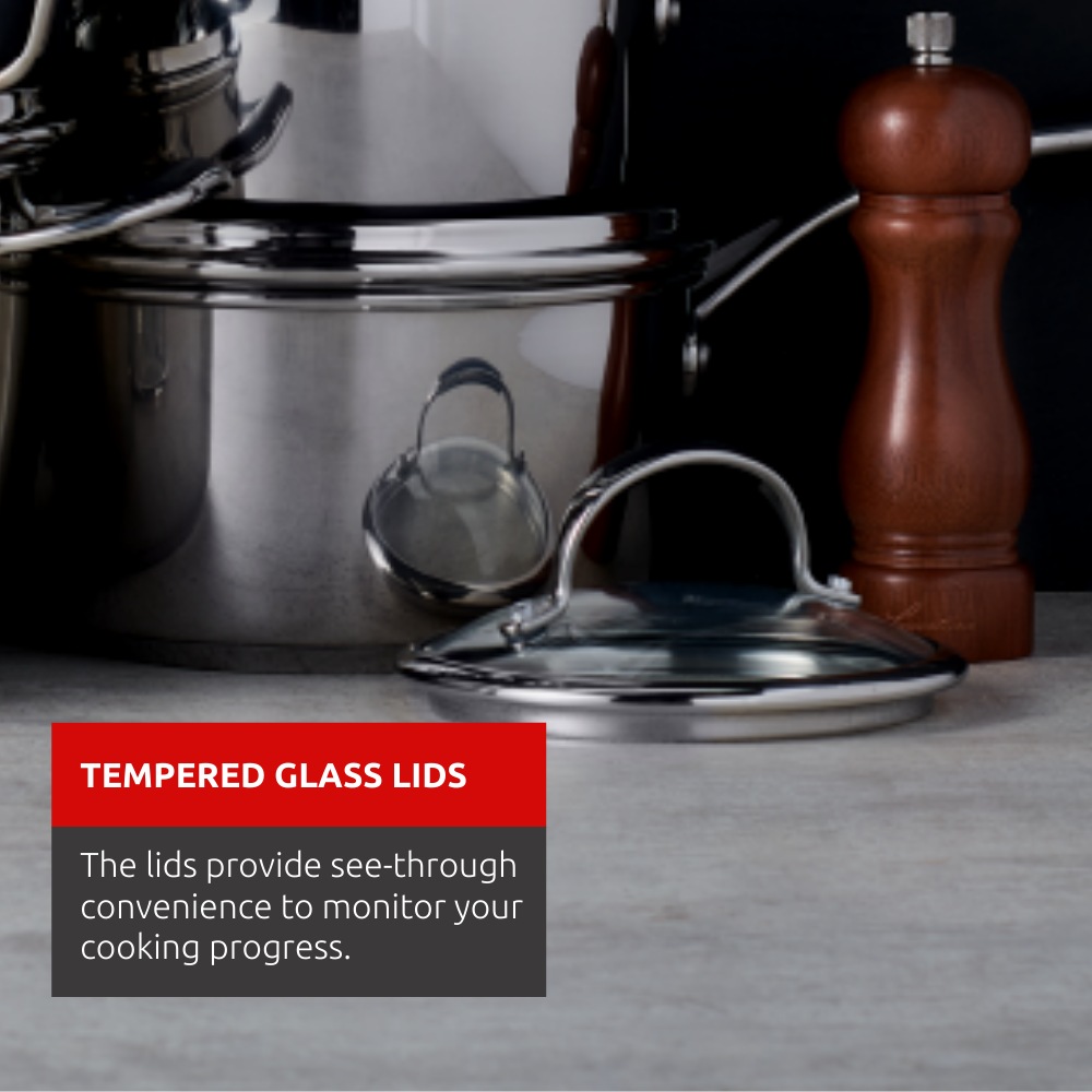 Lagostina Padova Stainless Steel Cookware Set, Dishwasher & Oven Safe