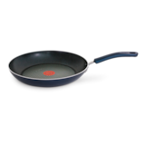 T-Fal Air Grip Aluminum Frying Pan Non-stick, Dishwasher & Oven Safe, Blue, Assorted Sizes Side_Left