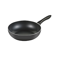 Lagostina Ticino Wok Stir Fry Pan, Non-Stick, Dishwasher & Oven Safe, 28-cm Front_Three_Fourths_Angled_Left