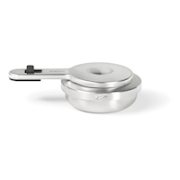 Starfrit Stainless Steel Fondue Burner Set, One-Size, Adjustable, 4-pc Front_Elevated