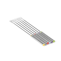 Starfrit Stainless Steel Fondue Fork Set, Dishwasher Safe, One Size, 6-pc Back_Angled_Left