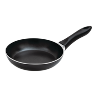 Lagostina Ticino Non-Stick Frying Pan, Dishwasher & Oven Safe, Black, Assorted Sizes Front_Three_Fourths_Angled_Left