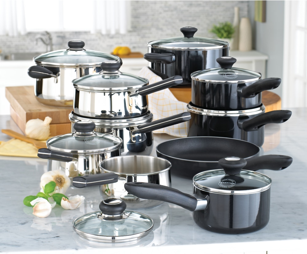 Lagostina Ticino Stainless Steel Cookware Set, Dishwasher & Oven Safe