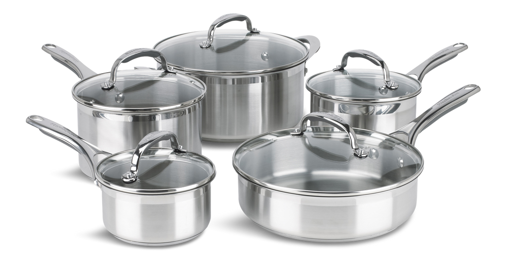 KitchenAid Gourmet Essentials Cookware Set, 10pc Canadian Tire