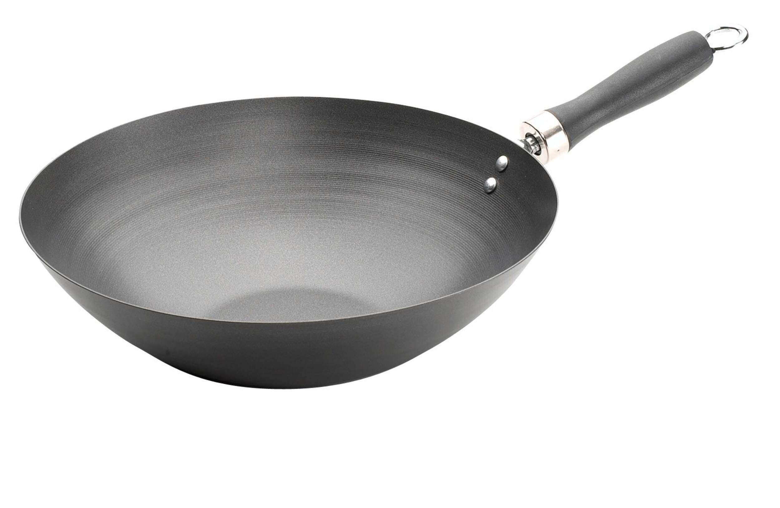 Cooking Wok, 12-in Front_Three_Fourths_Angled_Left