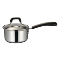 Master Chef 18/10 Stainless Steel Saucepan, Dishwasher Safe, 1-Qt (0.9 L) Side_Left