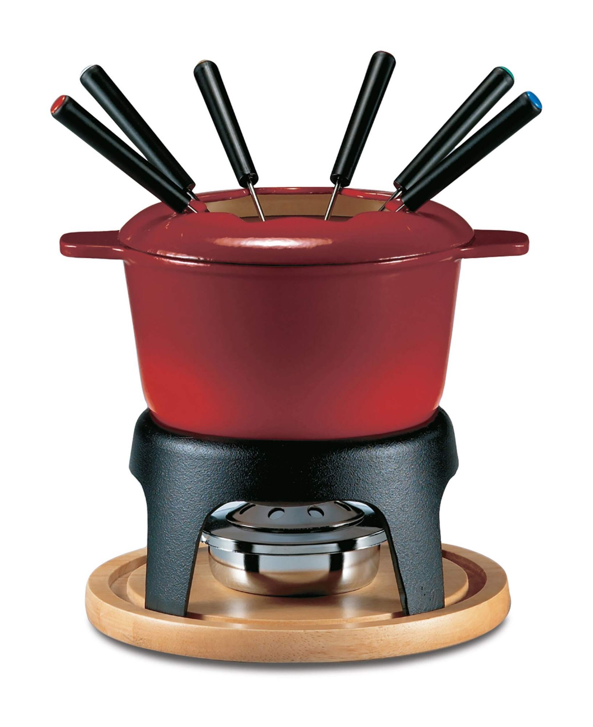 Swissmar Sierra Cast Iron Fondue Set, Red, 11pc Canadian Tire