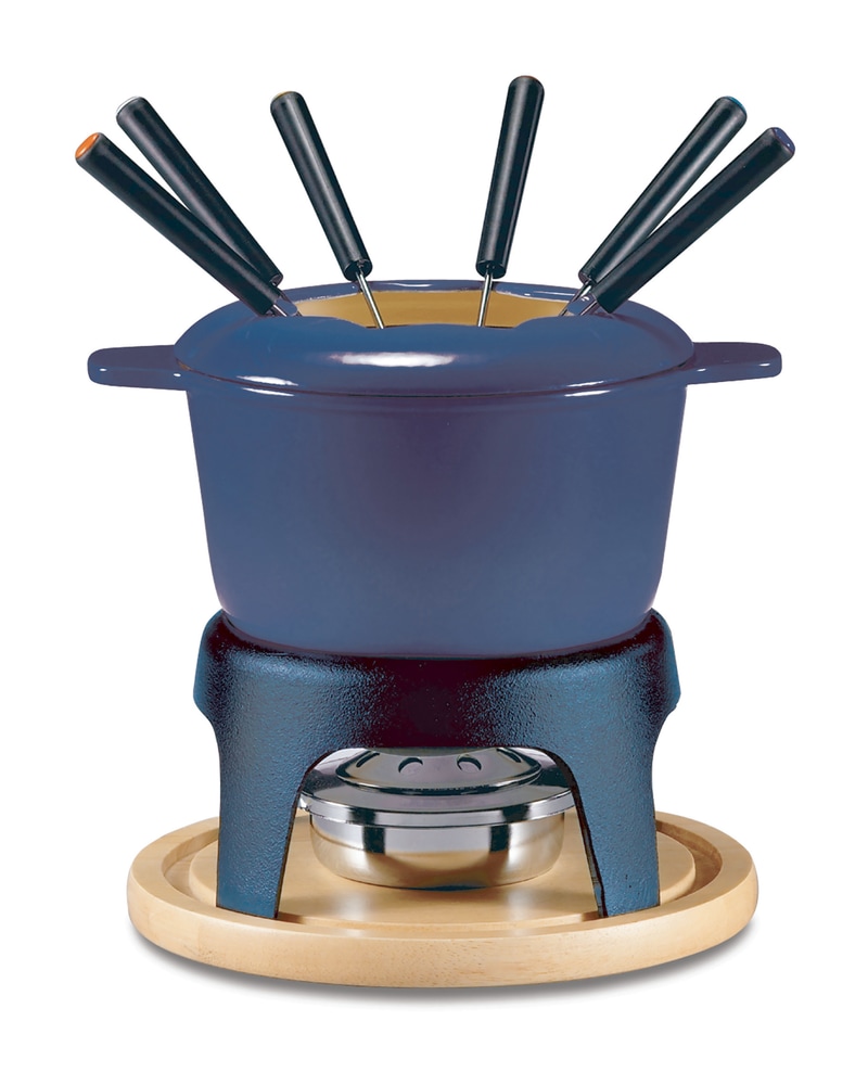 Swissmar Sierra Cast Iron Fondue Set, Blue, 11pc Canadian Tire