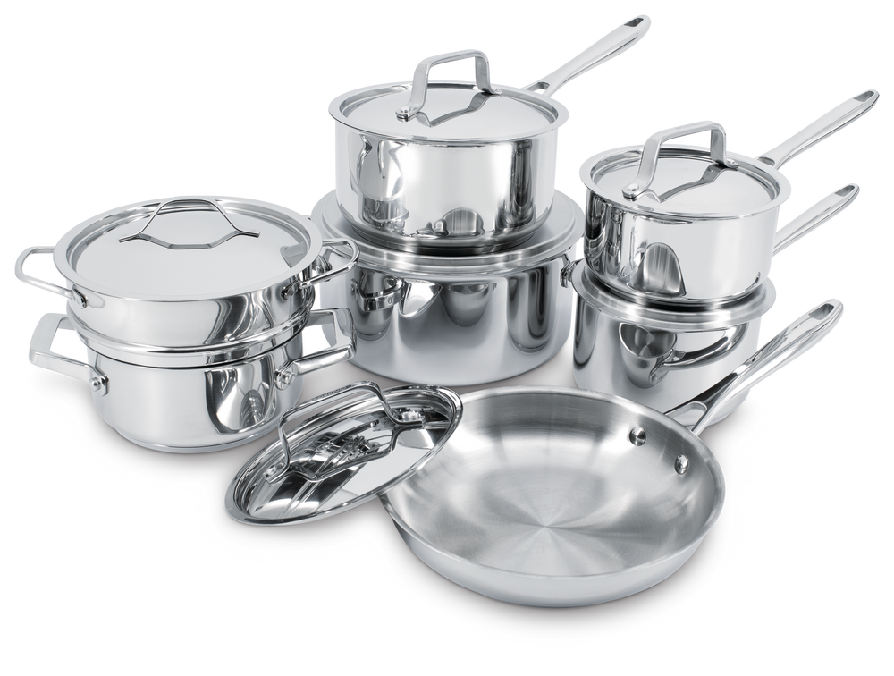 Kirkland Signature 13Pc Stainless Steel Cookware Set