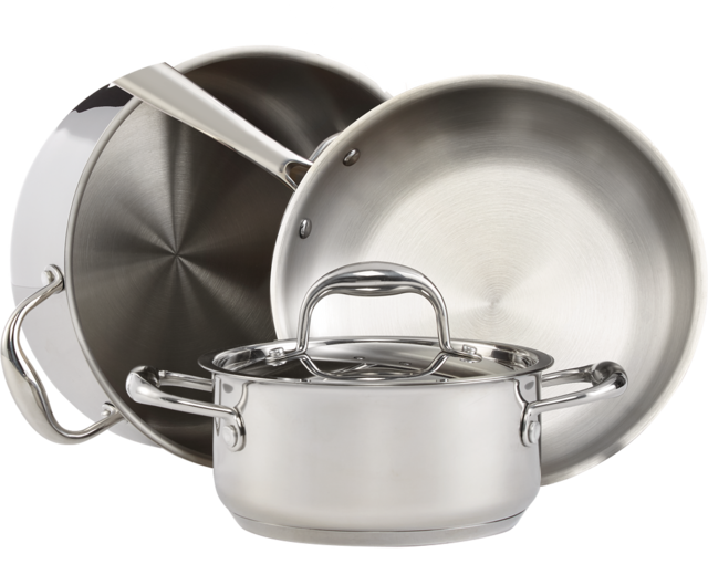 PADERNO Canadian Signature Stainless Steel Cookware Set, Dishwasher