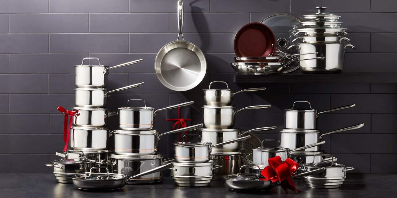 PADERNO Canadian Signature 13 pc Stainless Steel Cookware Set, Dishwasher  Safe