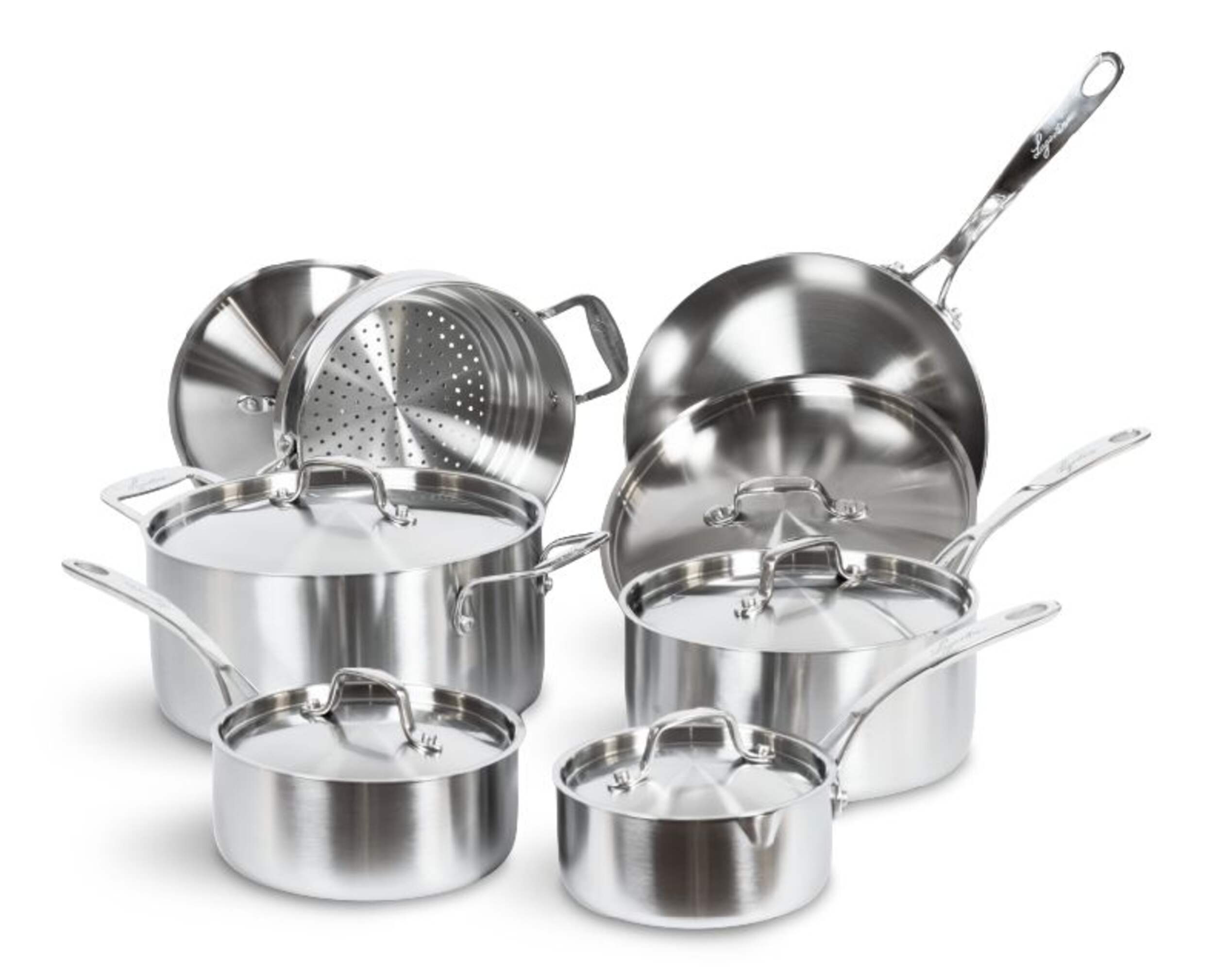 Lagostina 3-Ply Commercial Clad Stainless Steel Cookware Set & Oven Safe, 12-pc Composite_or_Mixed