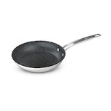 Heritage The Rock Stainless Steel Frying Pan, PFOA-Free, Non-stick, Dishwasher & Oven Safe Front_Angled_Left