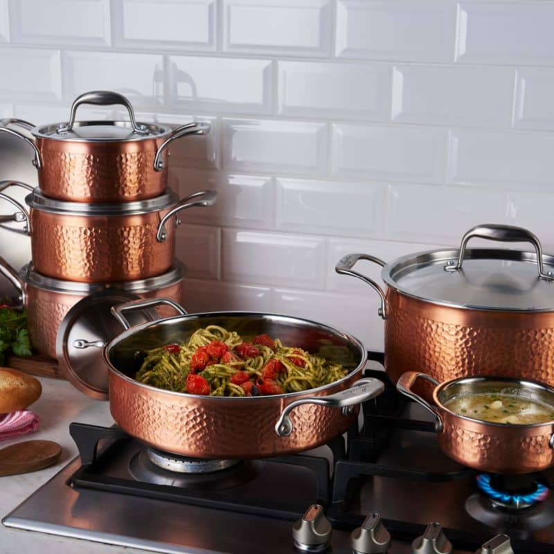 Copper baking outlet set