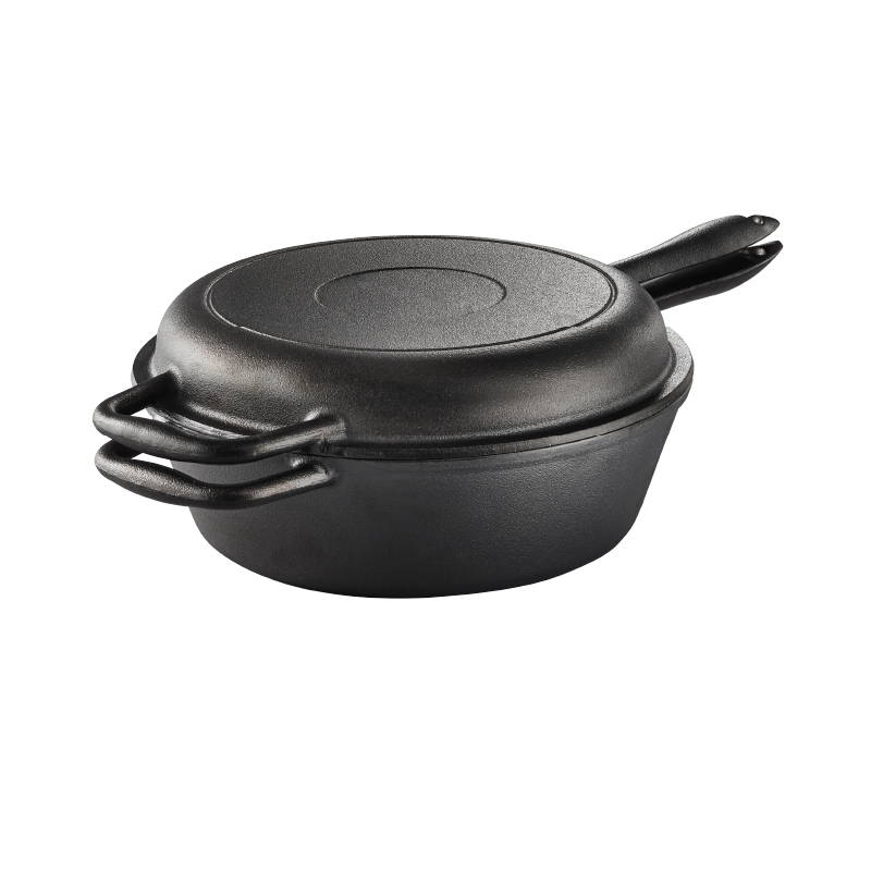 Poêle à frire et sauteuse Lagostina en fonte, allant au four, noir, 26
