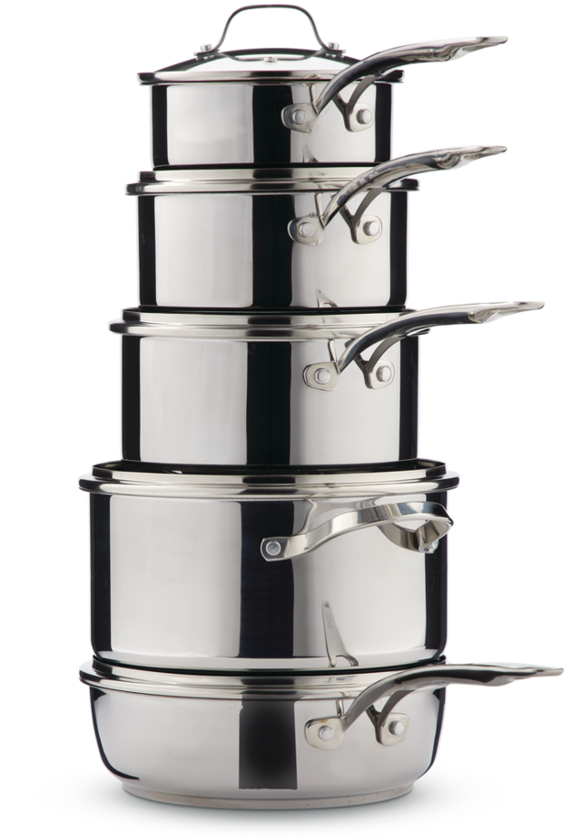 Heritage The Rock Stainless Steel Cookware Set, Nonstick, Dishwasher