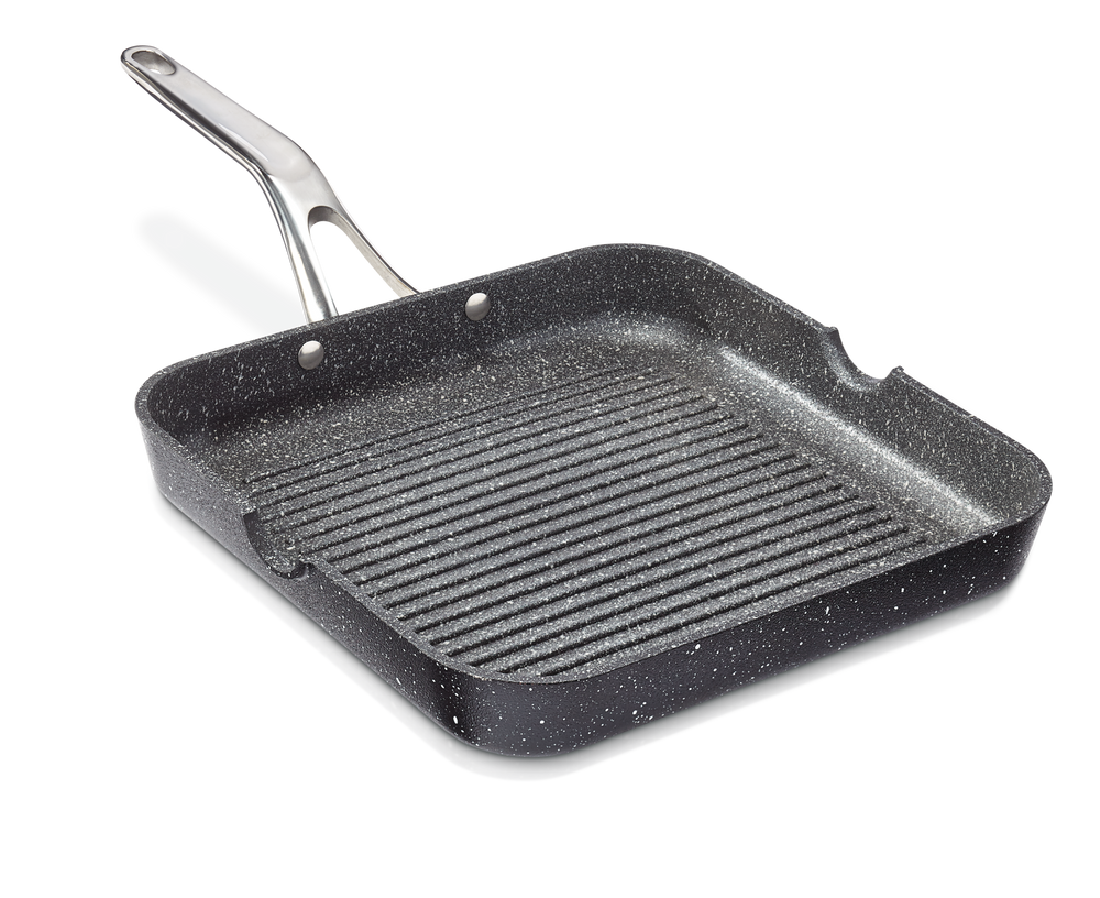 Heritage The Rock Original Grill Pan, Dishwasher & Oven Safe, Black, 27