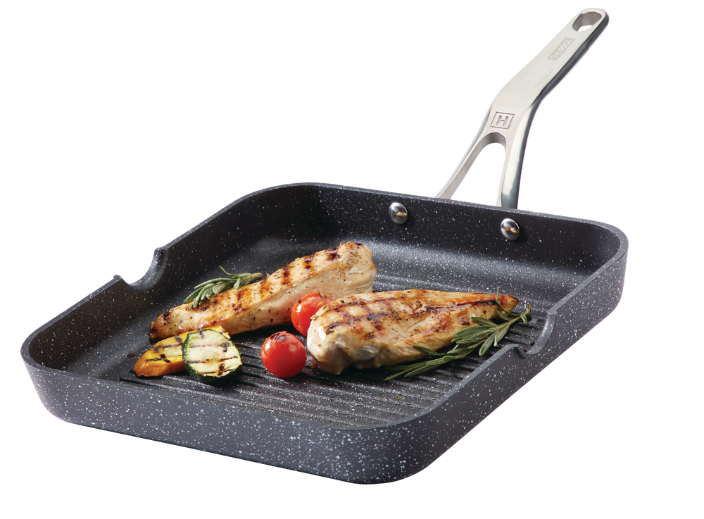 Heritage The Rock Original Grill Pan, Dishwasher & Oven Safe, Black, 27