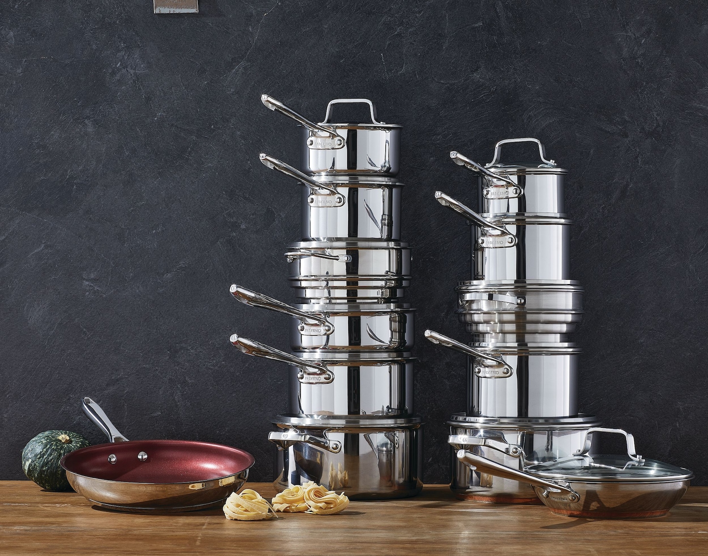 PADERNO Hard Anodized Cookware Set, NonStick, PFOAFree, Dishwasher