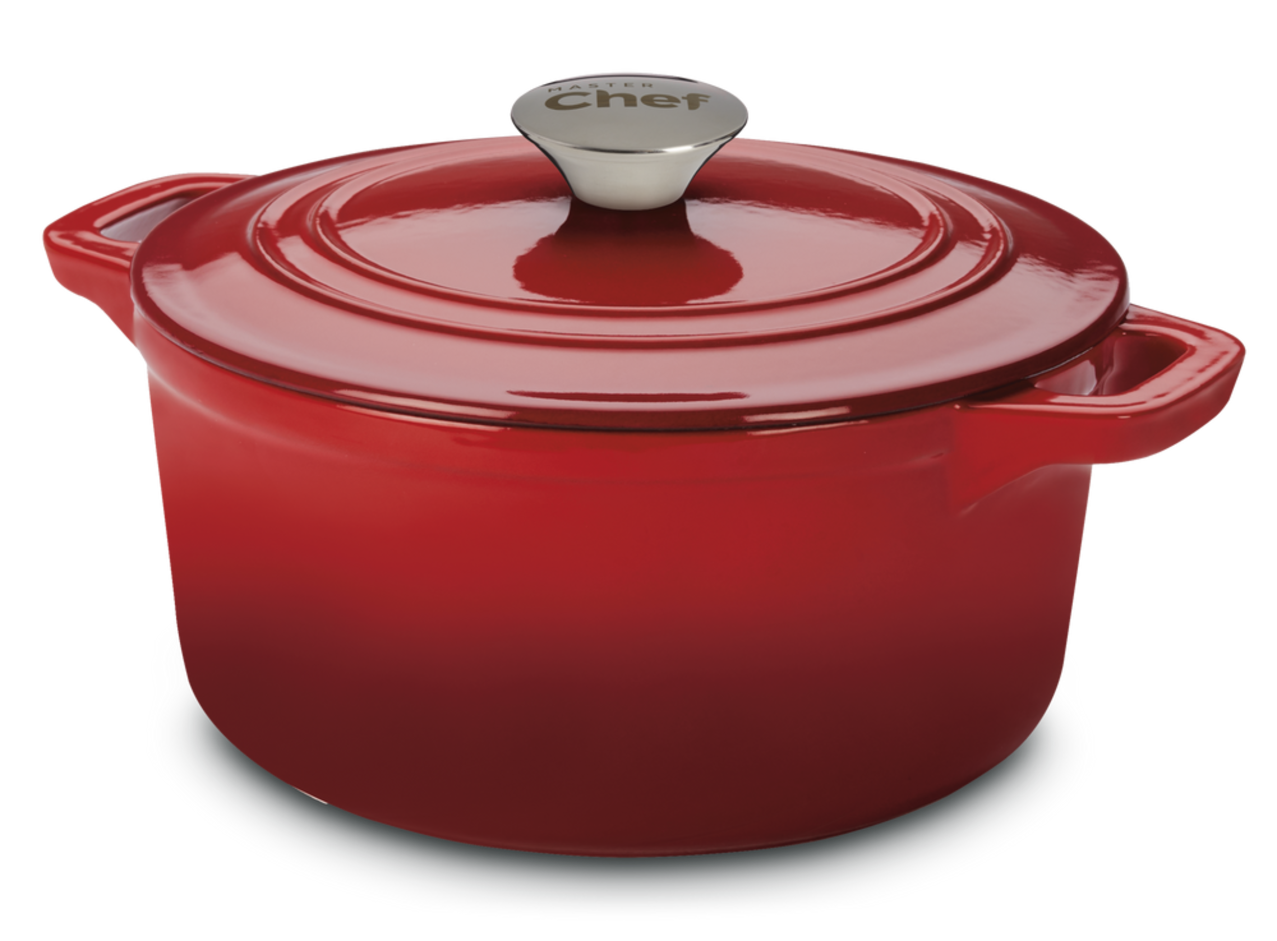 MASTER Chef Round Dutch Oven, Durable Cast Iron, Oven Safe, Red Canadian Tire