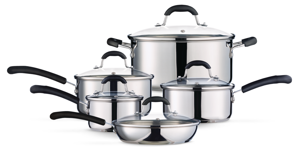 MASTER Chef Stainless Steel Cookware Set,10-pc | Canadian Tire