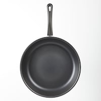 Simplicite Frying Pan, PFOA-Free, Non-stick, Oven Safe, Black, 30.4-cm Overhead_Flat