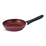 PADERNO Classic Non-Stick Frying Pan, PFOA-Free, Maroon, 8-in Front_Three_Fourths_Angled_Left