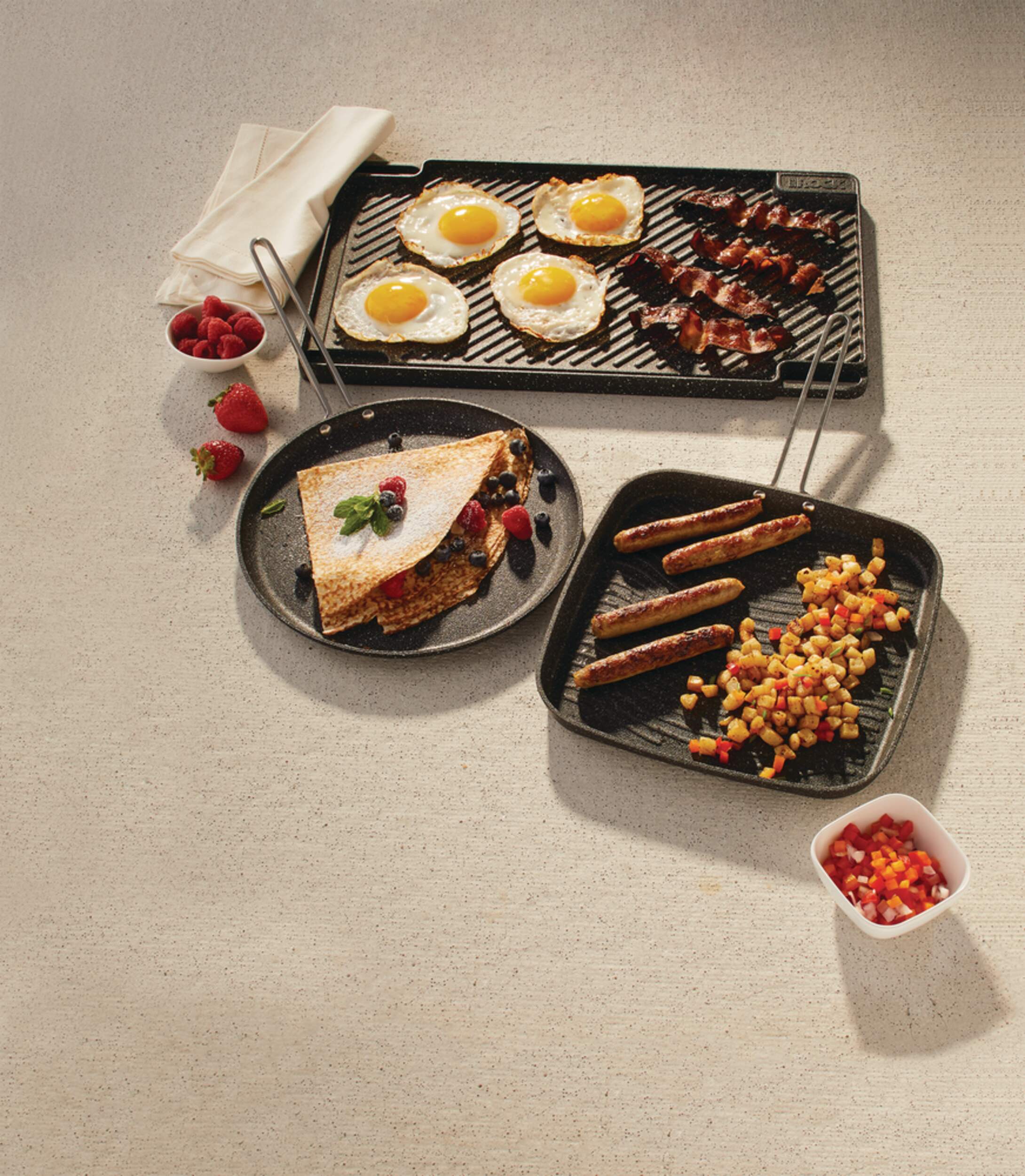 Heritage The Rock Reversible Grill & Griddle, Dishwasher & Oven Safe
