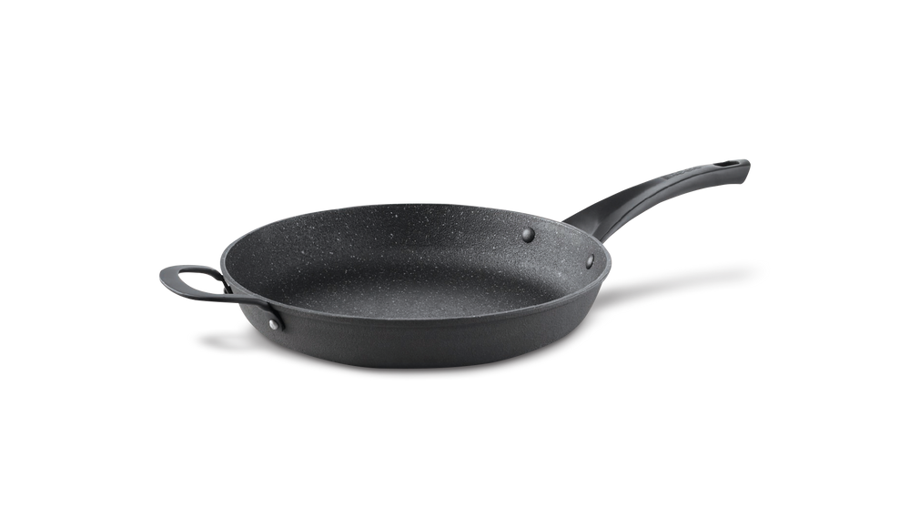 Heritage The Rock Cast Iron Frying Pan, Nonrust, Oven Safe, Black