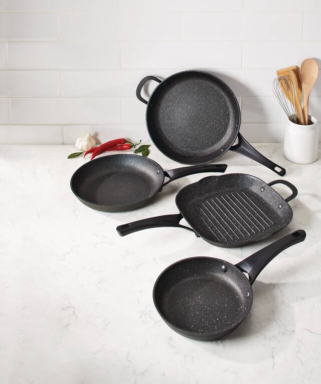 Heritage The Rock Cast Iron Grill Pan Non-Rust, Oven Safe, Black, 28 x ...