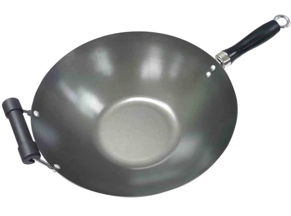 MASTER Chef Wok Stir Fry Pan, Black, 35.5cm Canadian Tire
