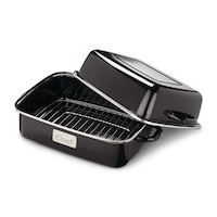 MASTER Chef Rectangular Enamel Double Roaster, 41 x 30cm Composite_or_Mixed