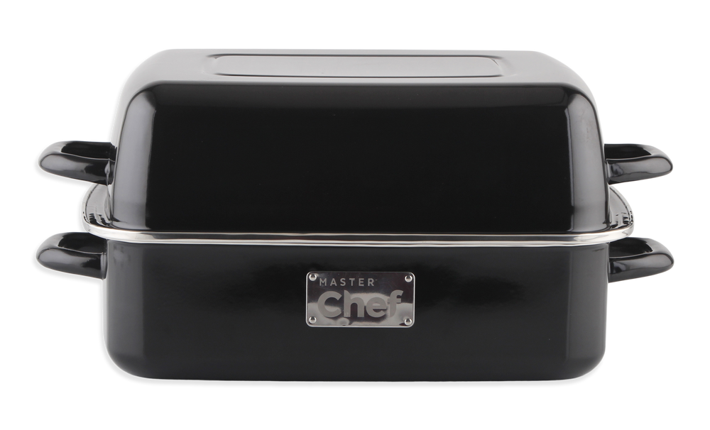 MASTER Chef Rectangular Enamel Double Roaster, 41 x 30cm Canadian Tire