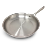PADERNO Stainless Steel Clad Fry Pan, 28-cm Front_Elevated