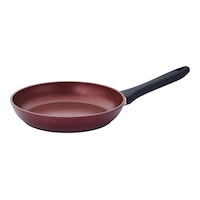 PADERNO Classic Non-Stick Frying Pan, PFOA-Free, Maroon, 10-in Front_Three_Fourths_Angled_Left