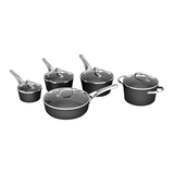Heritage The Rock Diamond 10-Piece Nonstick Cookware Set, Scratch Resistant, Black Speckle Composite_or_Mixed